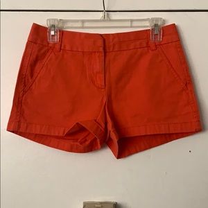 JCREW ORANGE 3 IN CHINO SHORTS